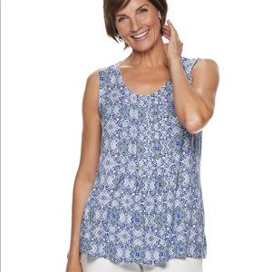 Womens Croft Barrow Swing Tank Top 